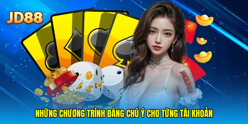 Những chương trình đáng chú ý cho từng tài khoản